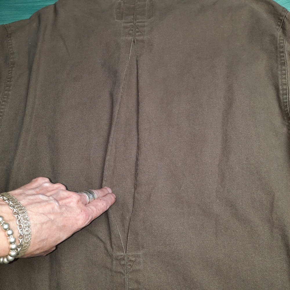 Australian Outback Collection VTG Hemp Blend Bush Shirt SZ L - Picture 8 of 9